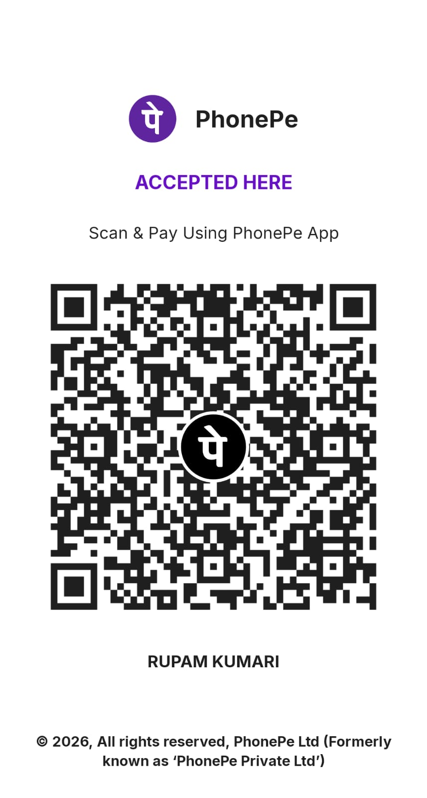 Scan And Pay.....
